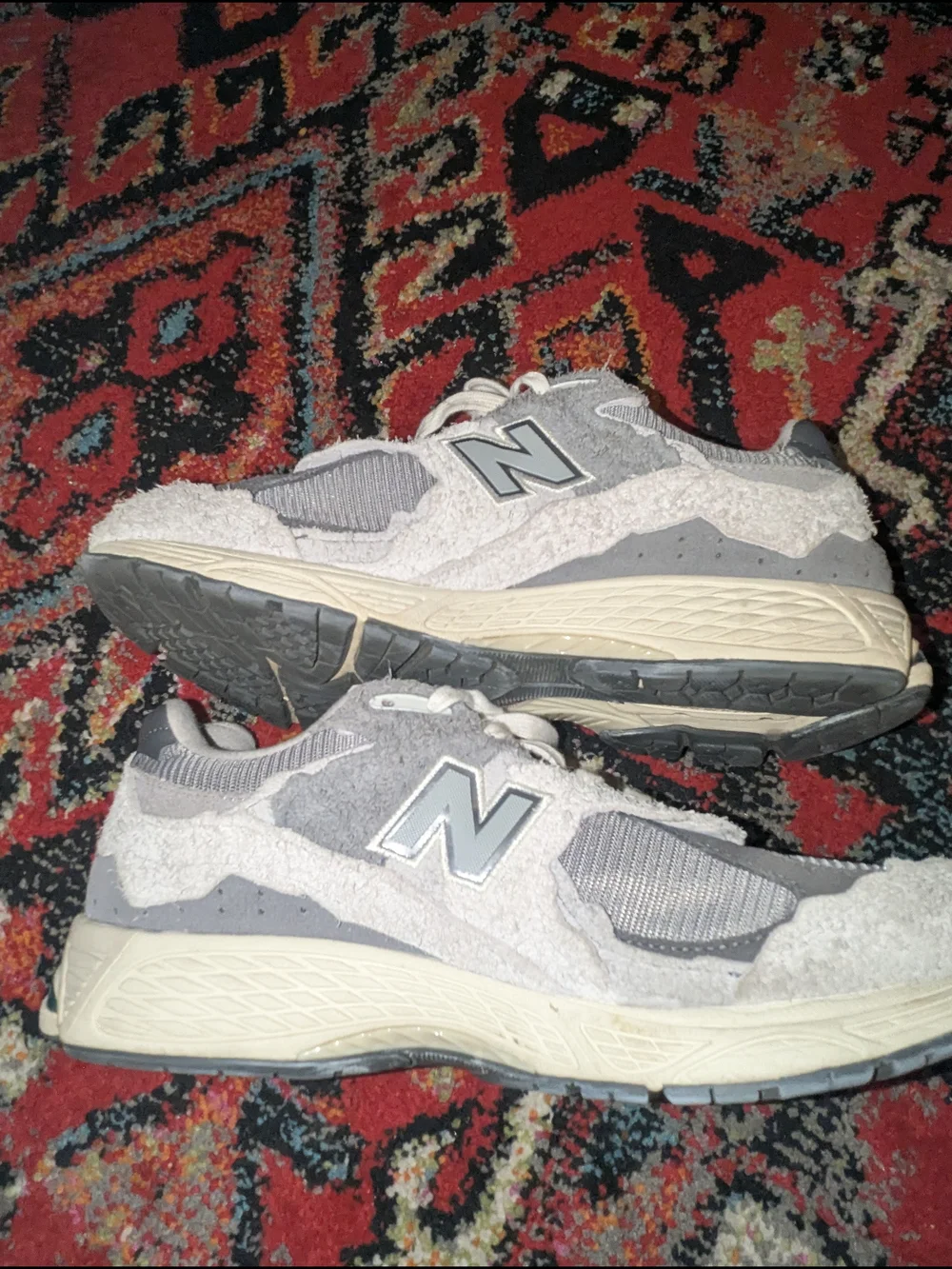 New Balance Grey 'N' Logo Running Sneakers